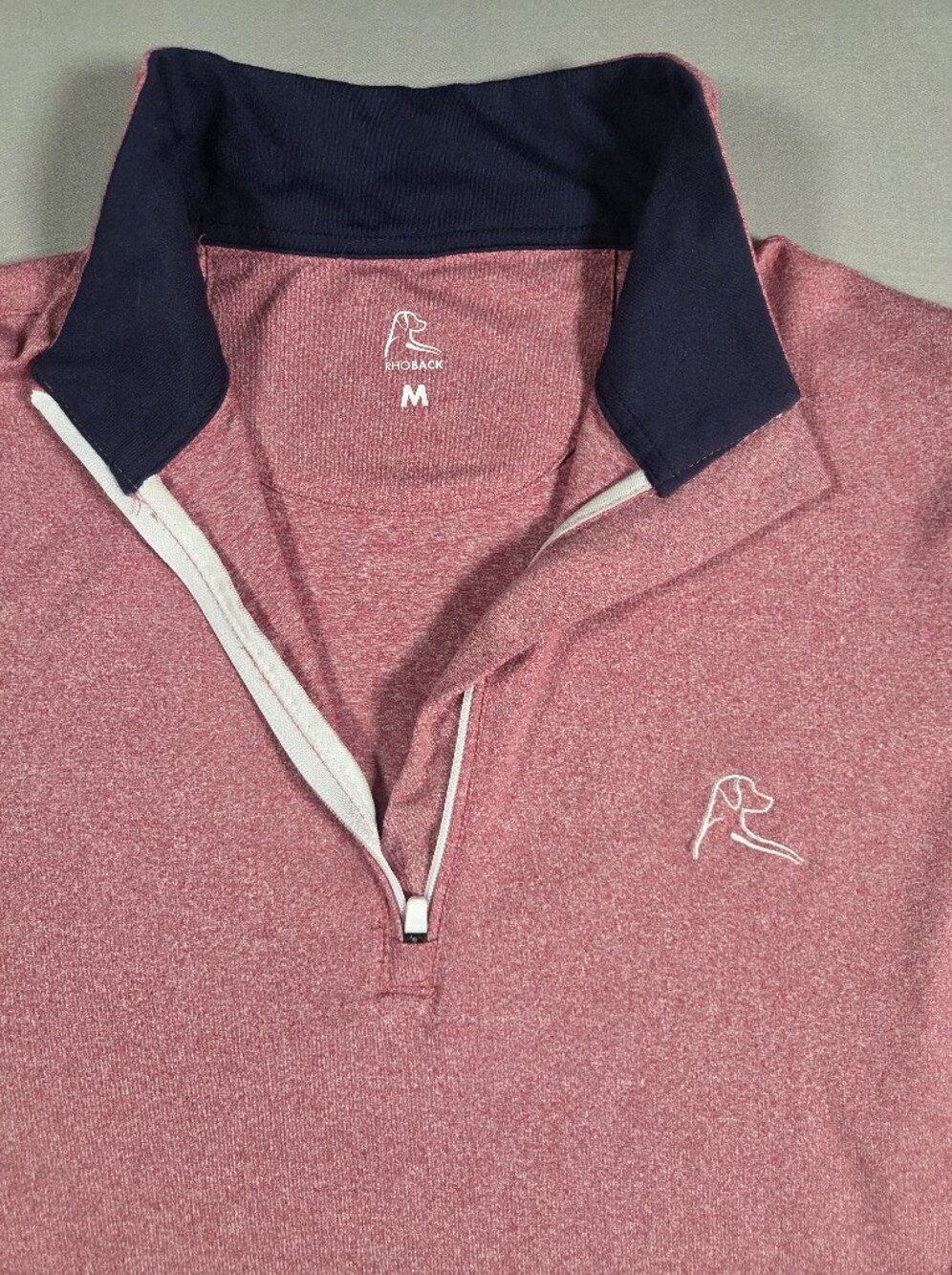 Rhoback Women's Heather Rose Quarter-Zip Pullover Size Medium - Picture 2 of 9